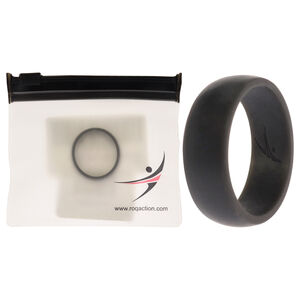 Silicone Wedding Ring - Grey by ROQ for Men - 12 mm Ring